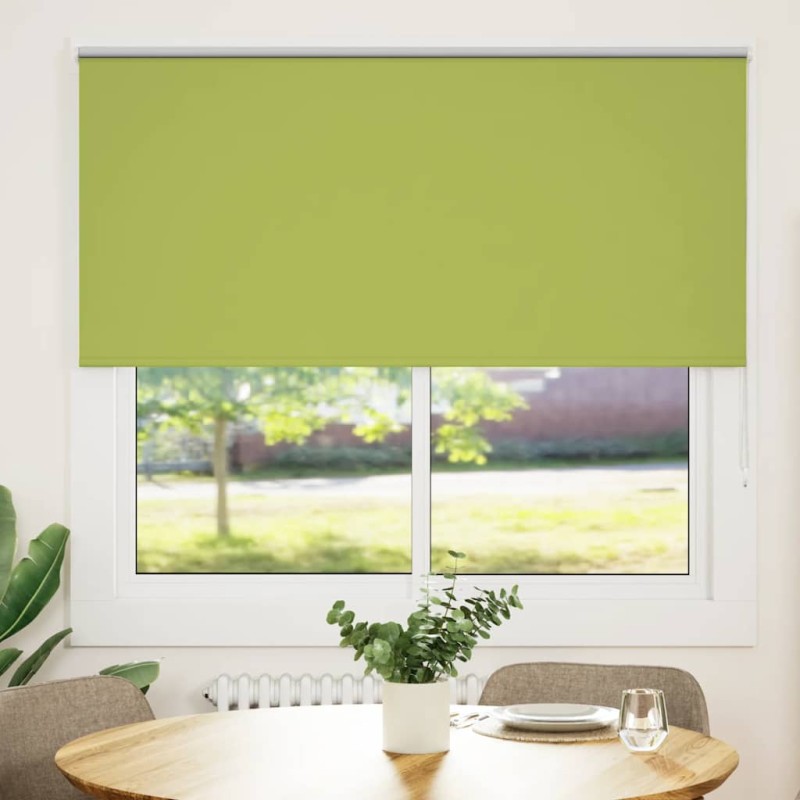 vidaXL Στόρι Συσκότισης με Φύλλα Πράσινο 145x175 εκ. Πλάτος Υφάσματος 141,6 εκ. Πολυεστέρας
