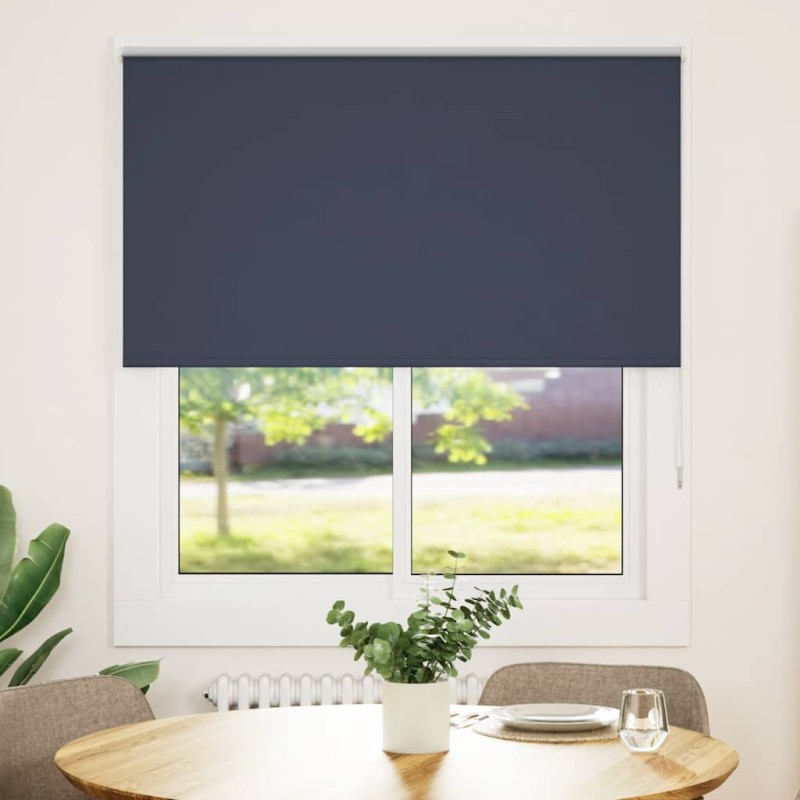 vidaXL Στόρι Συσκότισης Θαλάσσιο 135x130 εκ. Πλάτος Υφάσματος 131,6 εκ. Πολυεστέρας