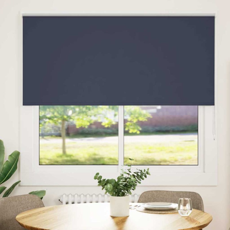 vidaXL Στόρι Συσκότισης Θαλάσσιο 160x130 εκ. Πλάτος Υφάσματος 156,6 εκ. Πολυεστέρας