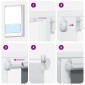 vidaXL Στόρι Συσκότισης Θαλάσσιο 115x210 εκ. Πλάτος Υφάσματος 110,7 εκ. Πολυεστέρας