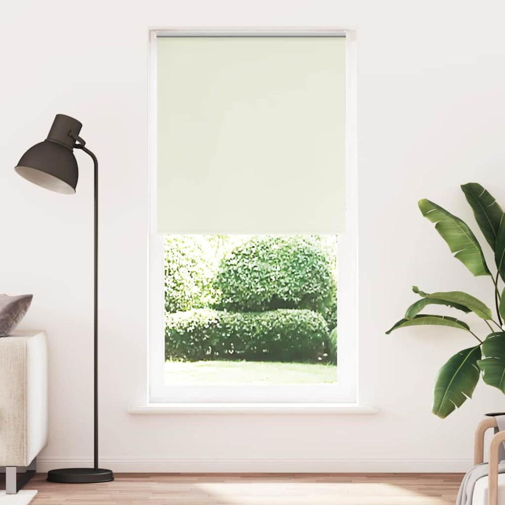 vidaXL Στόρι Ρόλερ Συσκότισης Υπόλευκο 115x210 εκ. Πλάτος Υφάσματος 110,7 εκ. Πολυεστέρας