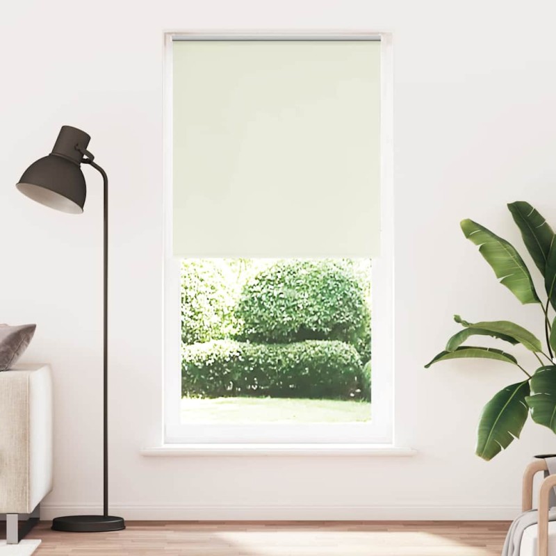 vidaXL Στόρι Ρόλερ Συσκότισης Υπόλευκο 115x210 εκ. Πλάτος Υφάσματος 110,7 εκ. Πολυεστέρας