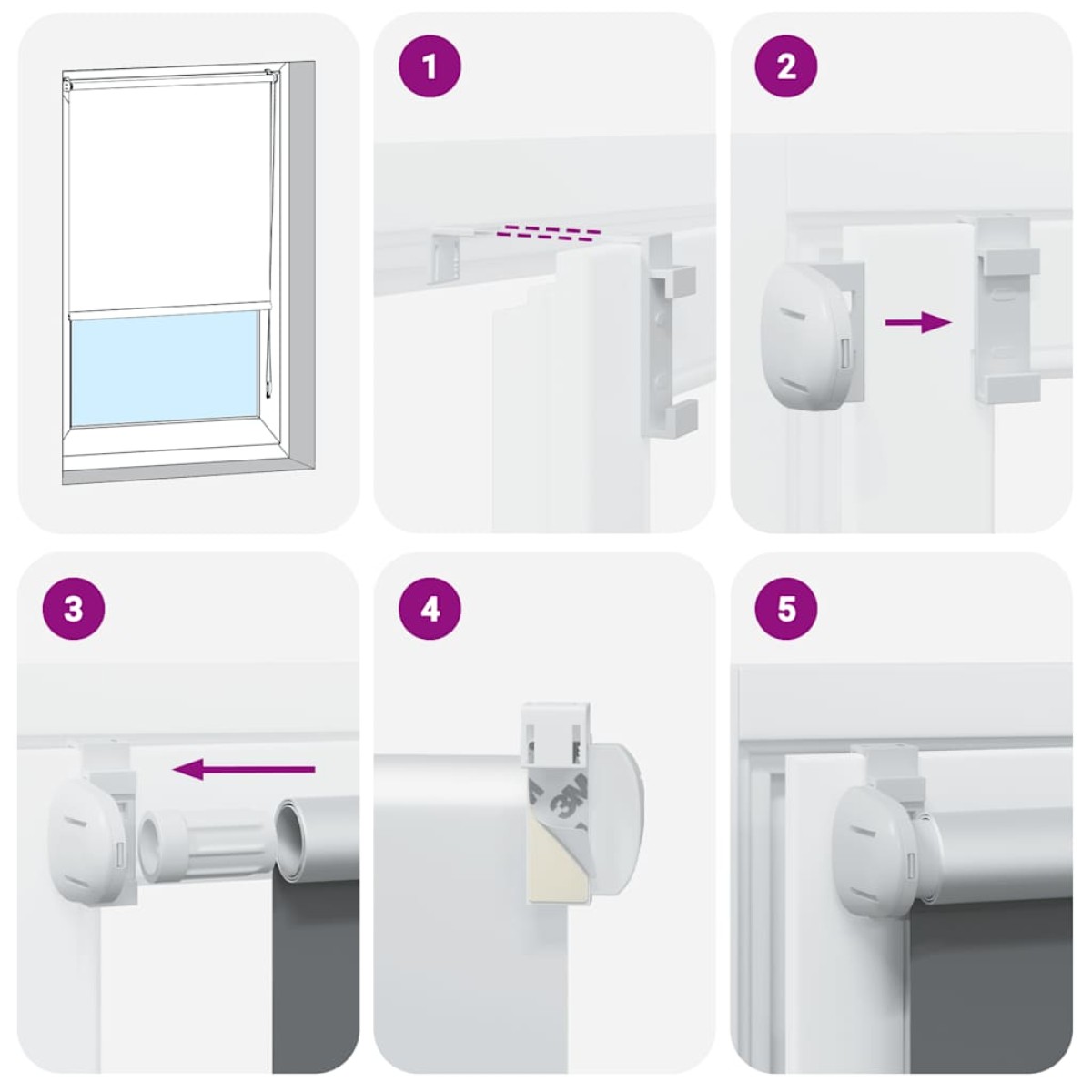 vidaXL Στόρι Συσκότισης Υπόλευκο 40x230 εκ. Πλάτος Υφάσματος 35,7 εκ. Πολυεστέρας