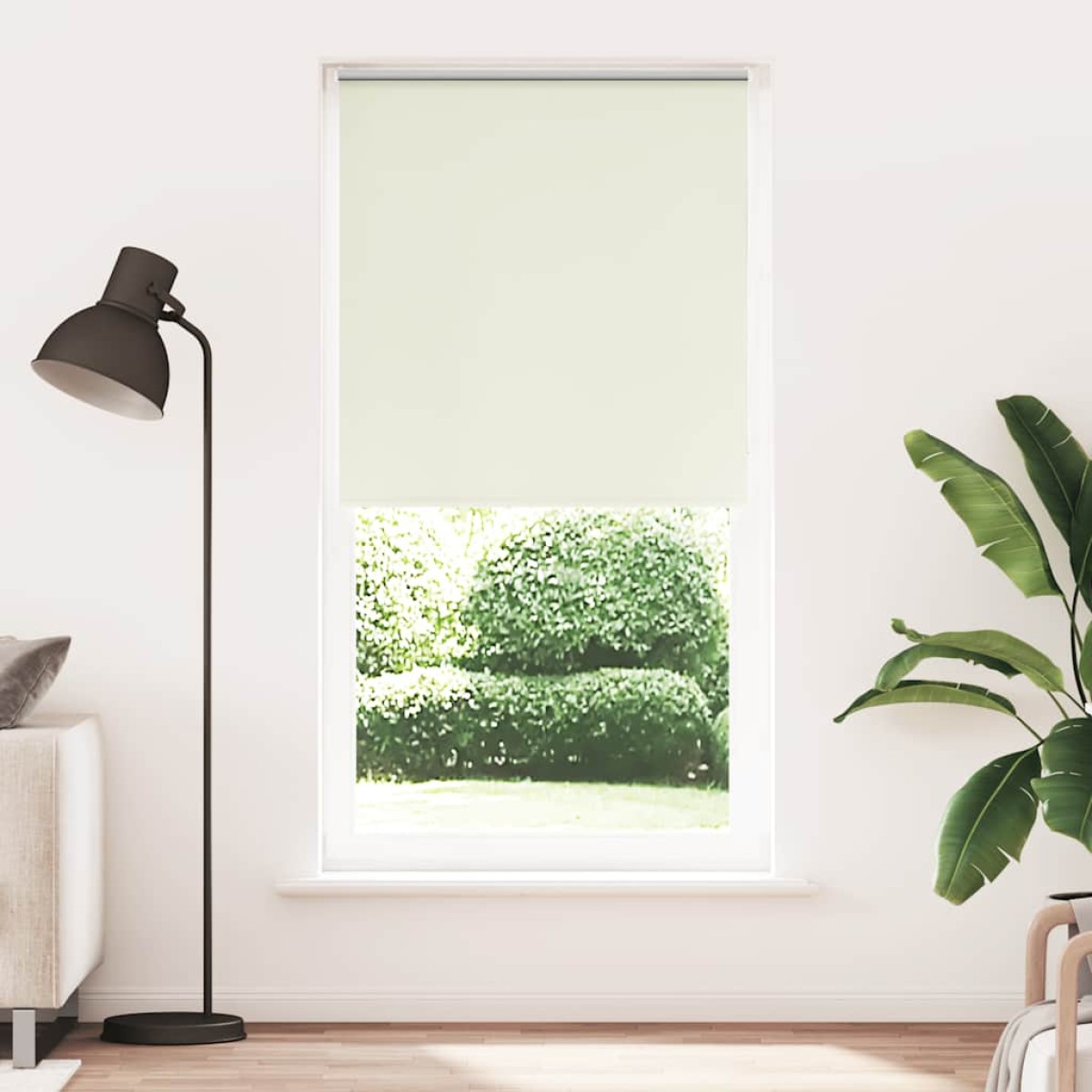 vidaXL Στόρι Ρόλερ Συσκότισης Υπόλευκο 115x230 εκ. Πλάτος Υφάσματος 110,7 εκ. Πολυεστέρας