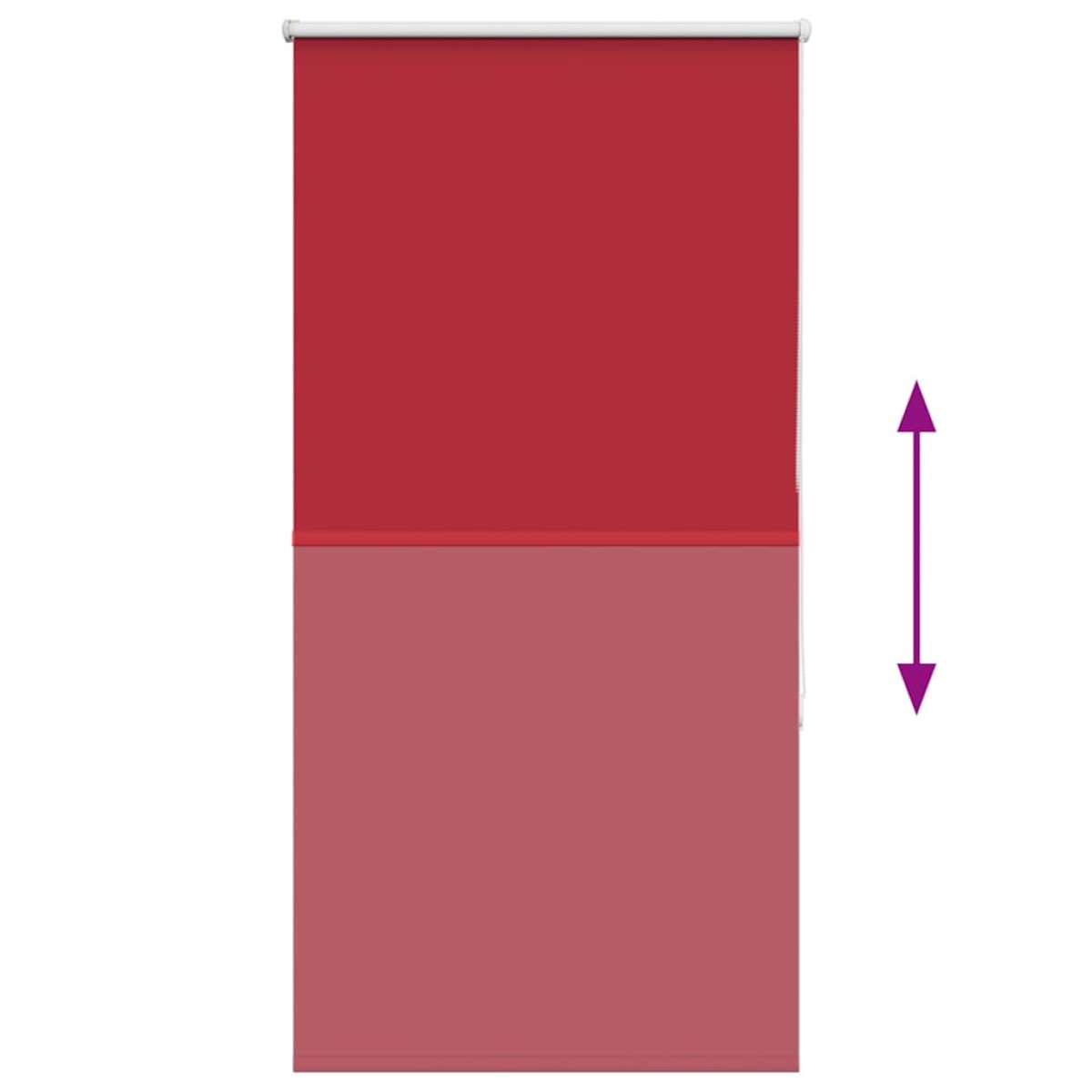 vidaXL Στόρι Συσκότισης Κόκκινο 80x130 εκ. Πλάτος Υφάσματος 75,7 εκ. Πολυεστέρας