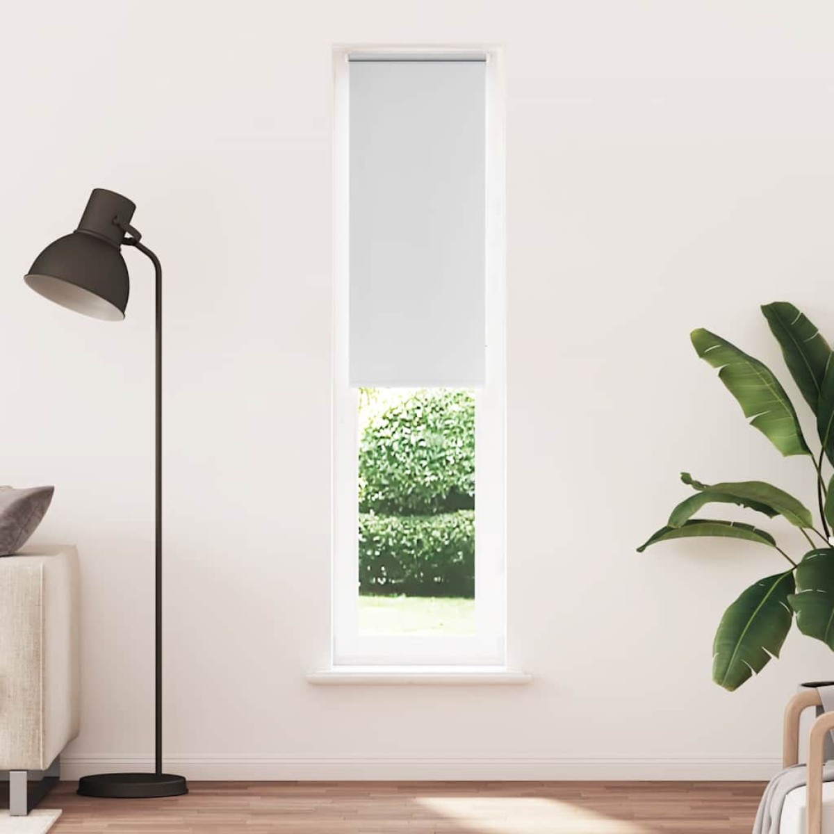 vidaXL Ρολέρ Μπλακάουτ Λευκό 45x230 εκ. Πλάτος υφάσματος 40,7 εκ.