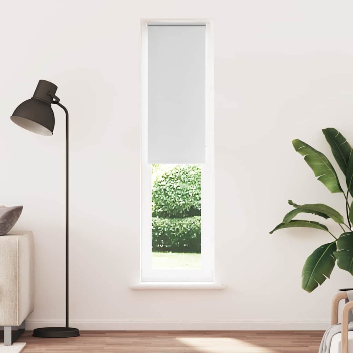 vidaXL Ρολέρ Μπλακάουτ Λευκό 50x230 εκ. Πλάτος υφάσματος 45,7 εκ.