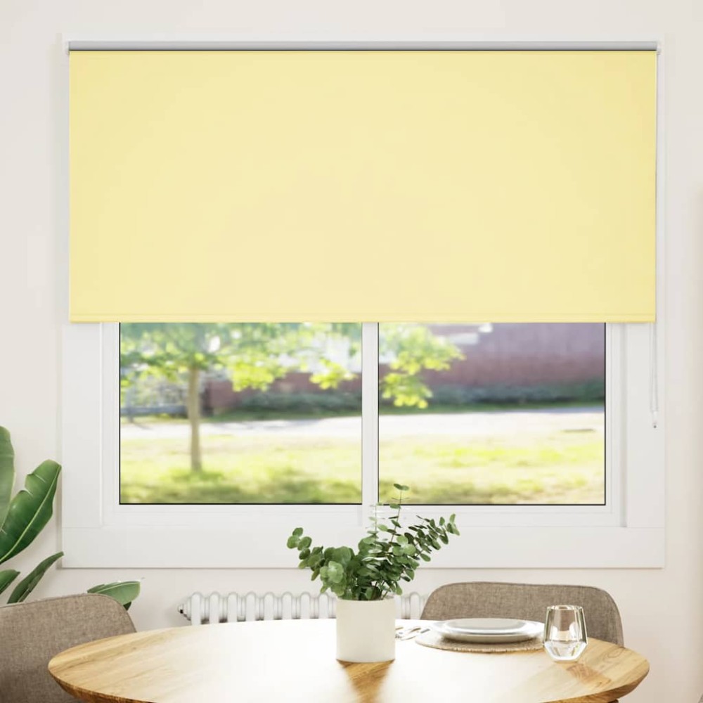 vidaXL Στόρι Συσκότισης Κίτρινο 150x130 εκ. Πλάτος Υφάσματος 146,6 εκ. Πολυεστέρας