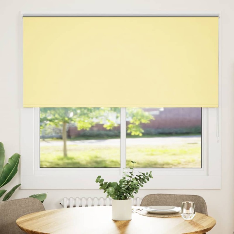 vidaXL Στόρι Συσκότισης Κίτρινο 145x175 εκ. Πλάτος Υφάσματος 141,6 εκ. Πολυεστέρας