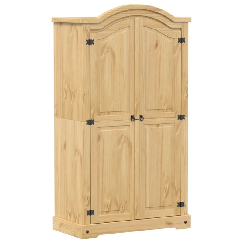 vidaXL Ντουλάπα Corona 102x52x186 εκ. από Μασίφ Ξύλο Πεύκου
