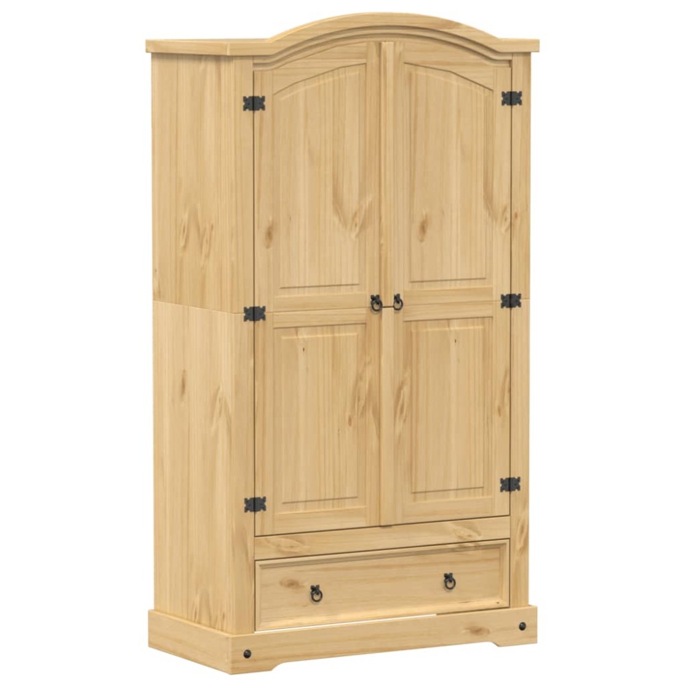 vidaXL Ντουλάπα Corona 102x52x186 εκ. από Μασίφ Ξύλο Πεύκου