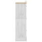 vidaXL Ντουλάπα Corona Λευκό 151,5x52x186 εκ. από Μασίφ Ξύλο Πεύκου