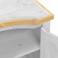 vidaXL Ντουλάπα Corona Λευκό 194x52x186 εκ. από Μασίφ Ξύλο Πεύκου