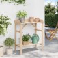 vidaXL Τραπέζι φύτευσης Φυσικό 75 x 40 x 90 εκ. Στερεό ξύλο πεύκου