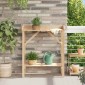 vidaXL Τραπέζι φύτευσης Φυσικό 75 x 40 x 90 εκ. Στερεό ξύλο πεύκου