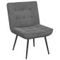 vidaXL Καρέκλα χαλάρωσης Σκούρο Γκρι 64x74x84 cm Βελούδο