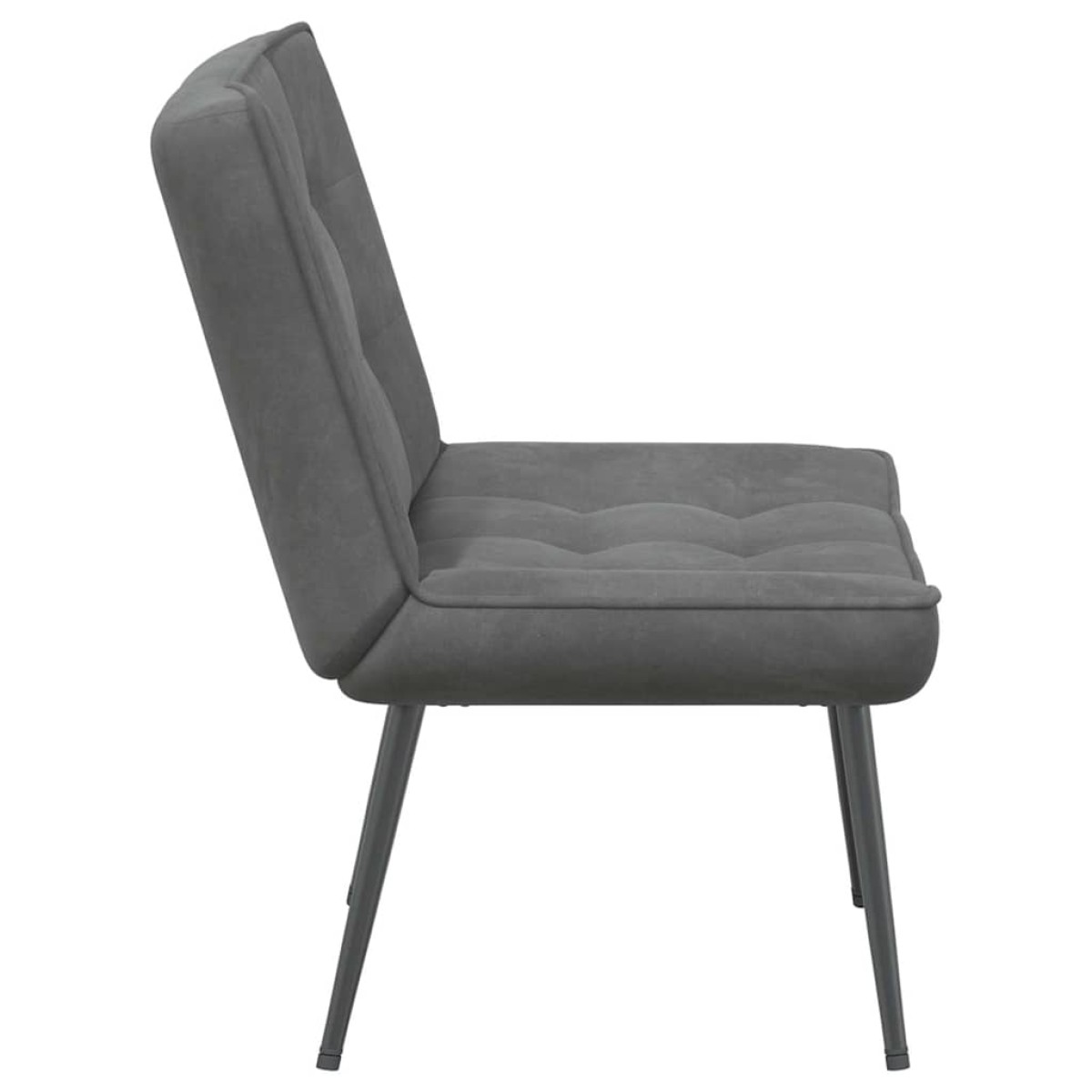 vidaXL Καρέκλα χαλάρωσης Σκούρο Γκρι 64x74x84 cm Βελούδο
