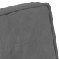 vidaXL Καρέκλα χαλάρωσης Σκούρο Γκρι 64x74x84 cm Βελούδο