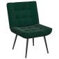 vidaXL Καρέκλα χαλάρωσης σκούρο πράσινο 64x74x84 cm Βελούδο