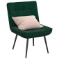 vidaXL Καρέκλα χαλάρωσης σκούρο πράσινο 64x74x84 cm Βελούδο