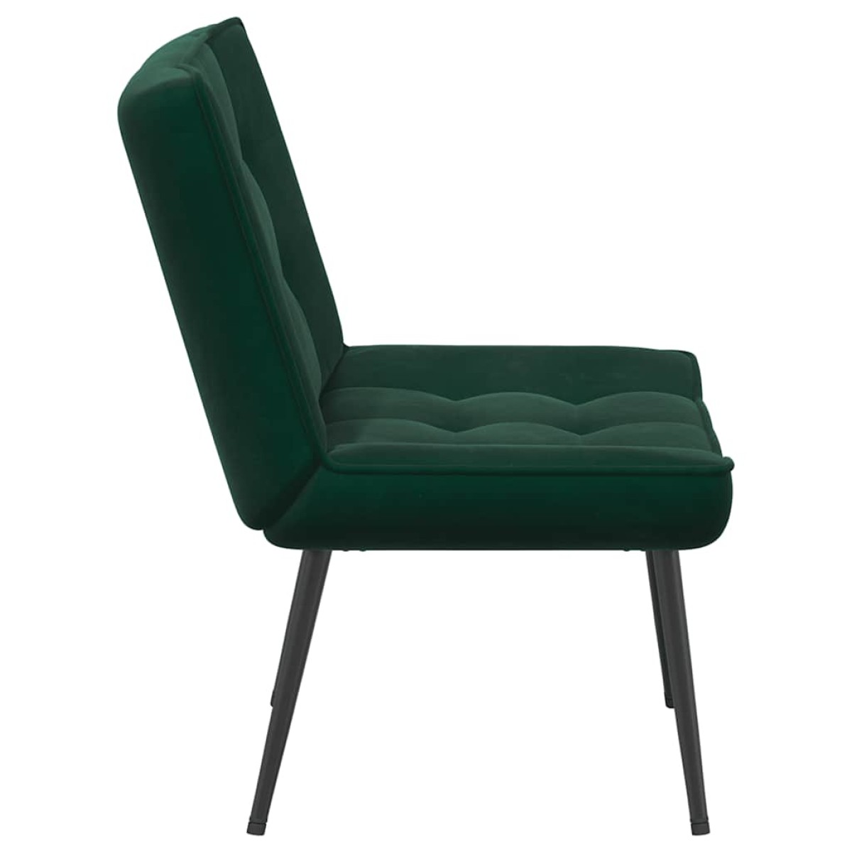 vidaXL Καρέκλα χαλάρωσης σκούρο πράσινο 64x74x84 cm Βελούδο