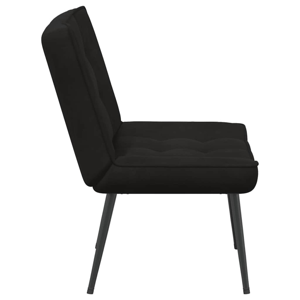 vidaXL Καρέκλα χαλάρωσης Μαύρη 64x74x84 cm Βελούδο