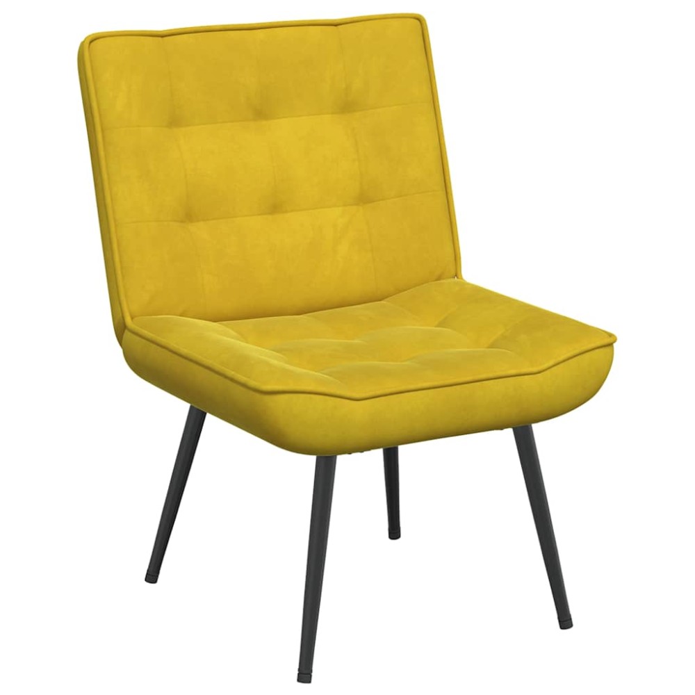 vidaXL Καρέκλα χαλάρωσης κίτρινη 64x74x84 cm Βελούδο