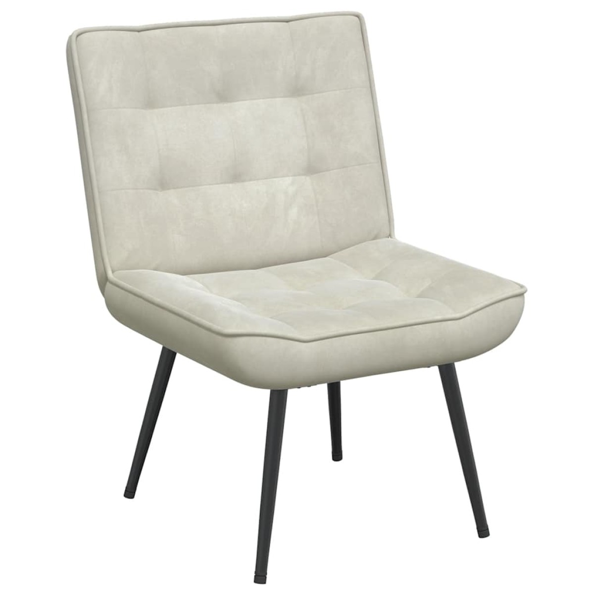 vidaXL Καρέκλα χαλάρωσης Κρέμα 64x74x84 cm Βελούδο
