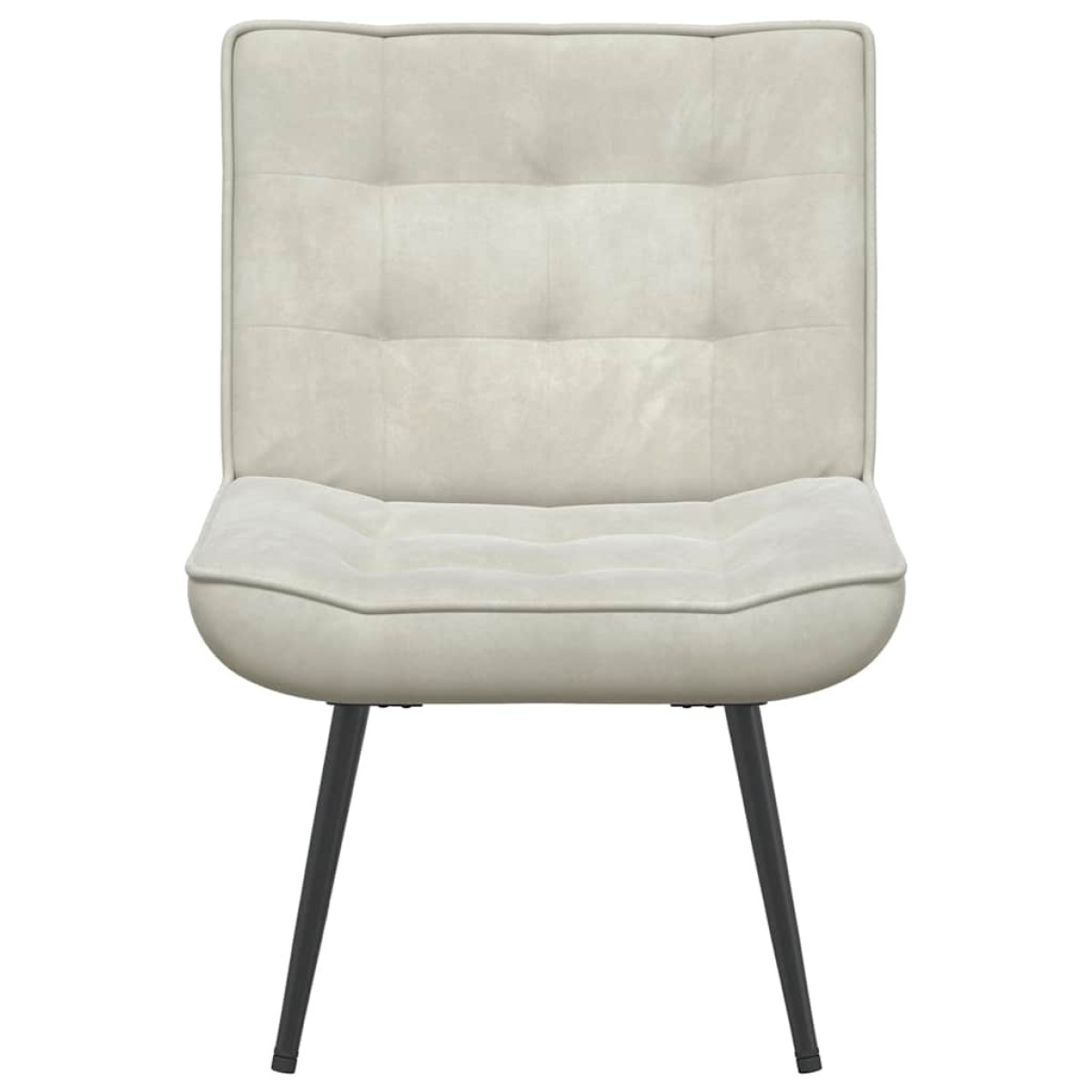 vidaXL Καρέκλα χαλάρωσης Κρέμα 64x74x84 cm Βελούδο