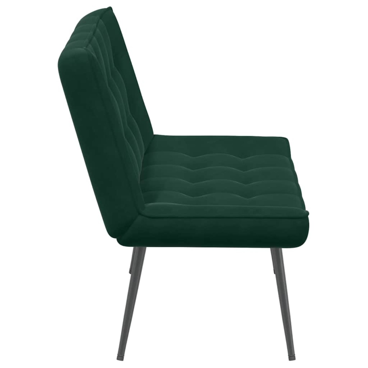 vidaXL Πάγκος Σκούρο Πράσινο Βελούδινος 110x74x84 εκ.