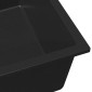 vidaXL Σιντρινο κουζίνας Μαύρο 54 x 44 x 20 εκ. Γρανίτης