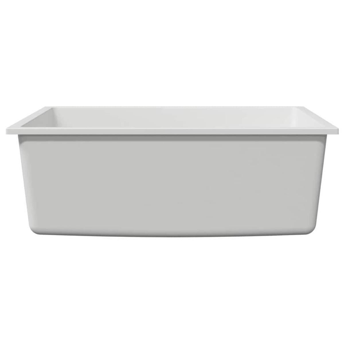vidaXL Σιντρινο κουζίνας Λευκό 54 x 44 x 20 εκ. Γρανίτης