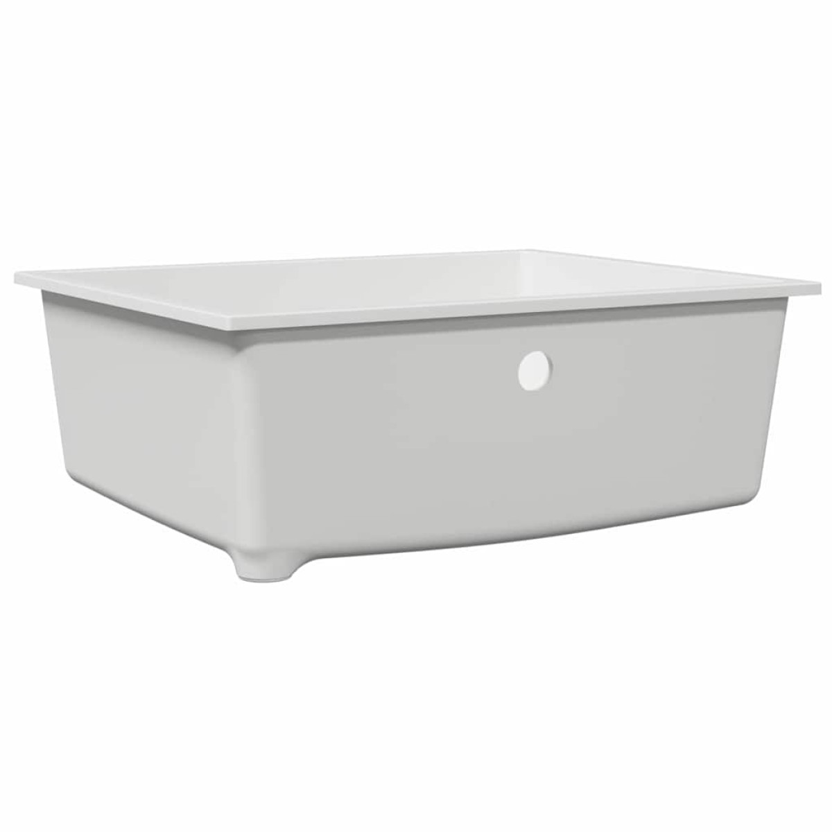 vidaXL Σιντρινο κουζίνας Λευκό 54 x 44 x 20 εκ. Γρανίτης