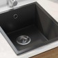 vidaXL Σιντρινο κουζίνας Μαύρο 38 x 44 x 20 εκ. Γρανίτης