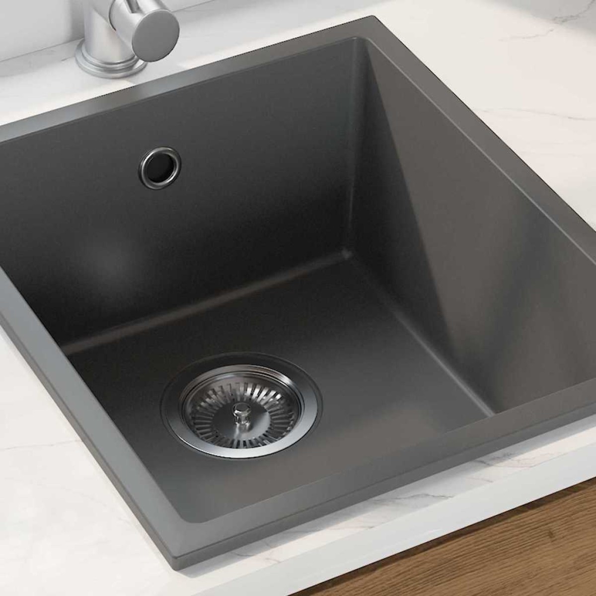 vidaXL Σιντρινο κουζίνας Γκρι 38 x 44 x 20 εκ. Γρανίτης