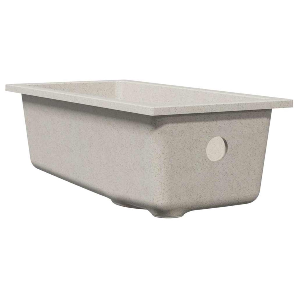 vidaXL Σιντρινο κουζίνας Μπεζ 21 x 44 x 14 εκ. Γρανίτης