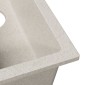 vidaXL Σιντρινο κουζίνας Μπεζ 21 x 44 x 14 εκ. Γρανίτης