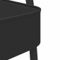 vidaXL Τρόλεϊ αποθήκευσης 3 επιπέδων Μαύρο 42x41,5x77 cm Χάλυβας