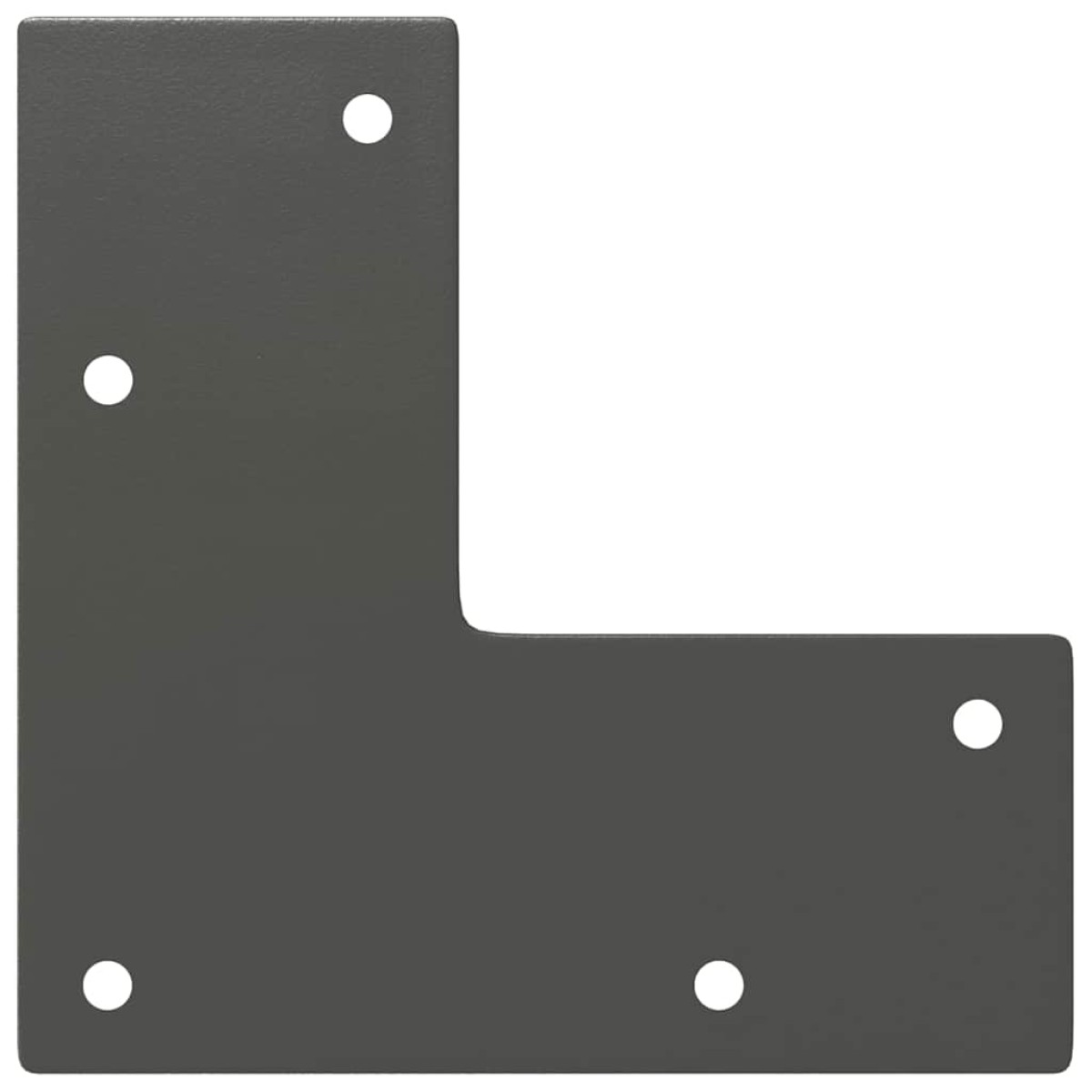 vidaXL πόδια φουρκέτας για τραπέζια κονσόλας 4 τεμ. Ανθρακί 72 εκ. Μασίφ ατσάλι