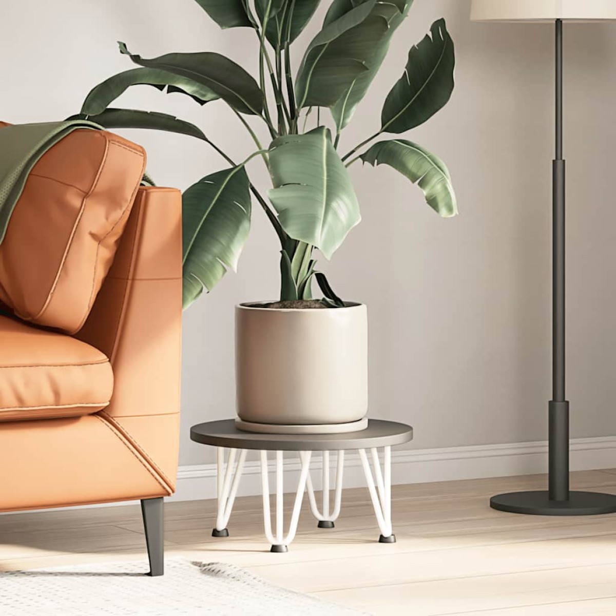 vidaXL Πόδια Φουρκέτας για Τραπεζάκι Σαλονιού 4 τεμ. Λευκά 20 εκ. από Μασίφ Ατσάλι