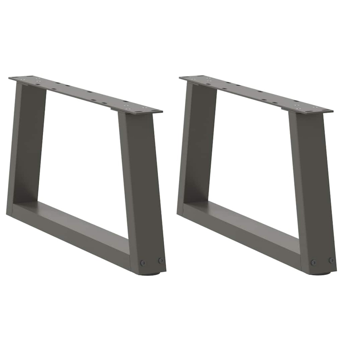 vidaXL Πόδια Τραπεζιού Σαλονιού Σχήματος V 2 τεμ. Ανθρακί 60x(30-31,3) εκ. Ατσάλι
