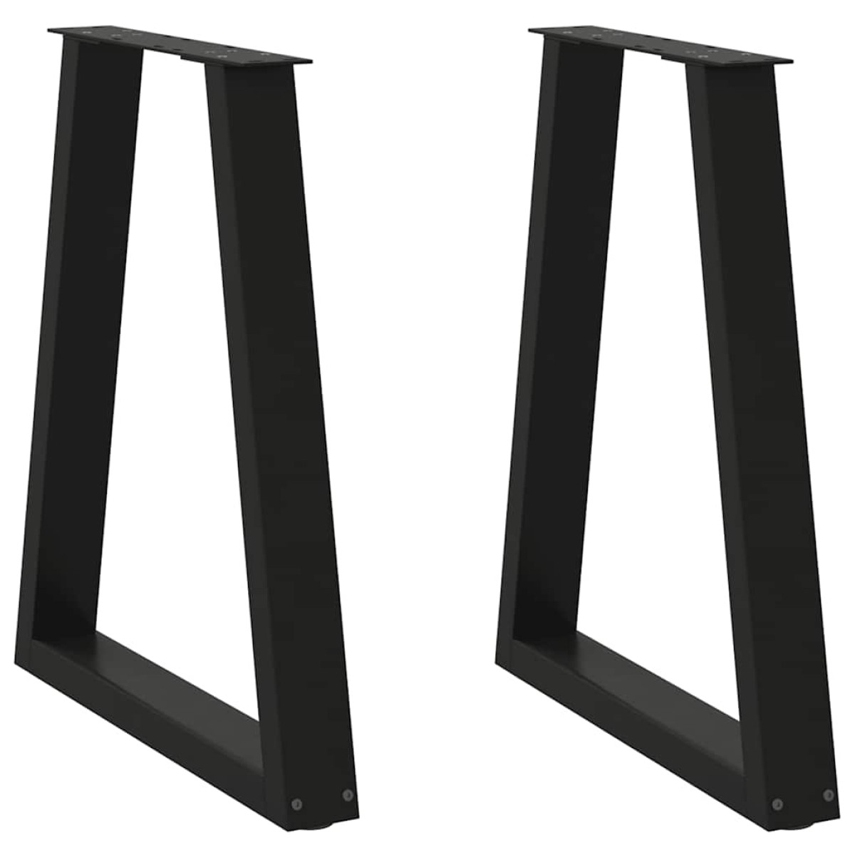 vidaXL Πόδια Τραπεζαρίας Σχήματος V 2 τεμ. Μαύρο 50x(72-73,3) εκ. Ατσάλι