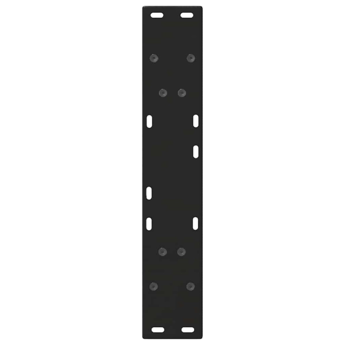 vidaXL Πόδια Τραπεζαρίας Σχήματος V 2 τεμ. Μαύρο 50x(72-73,3) εκ. Ατσάλι