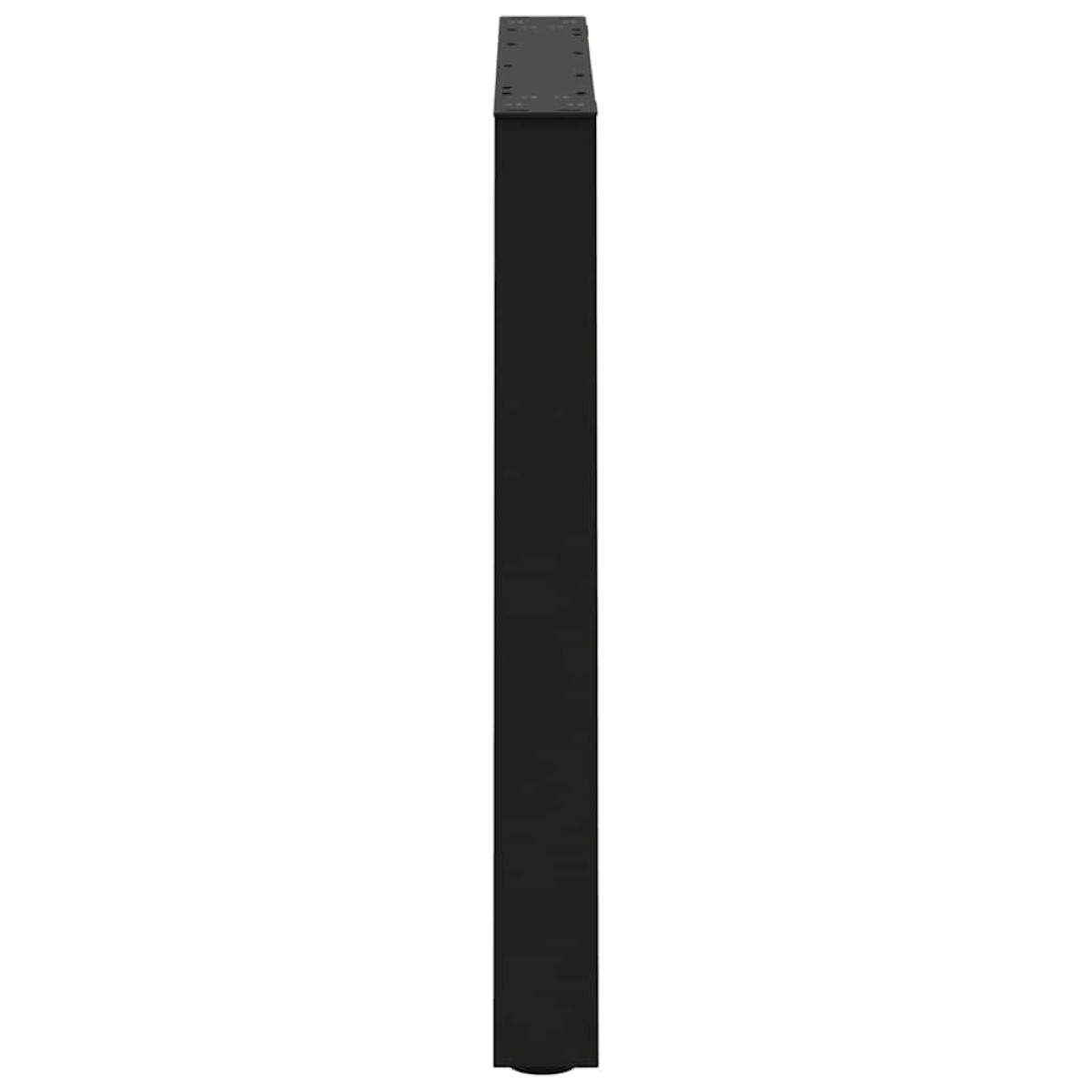 vidaXL Πόδια Τραπεζαρίας Σχήματος V 2 τεμ. Μαύρο 80x(72-73,3) εκ. Ατσάλι