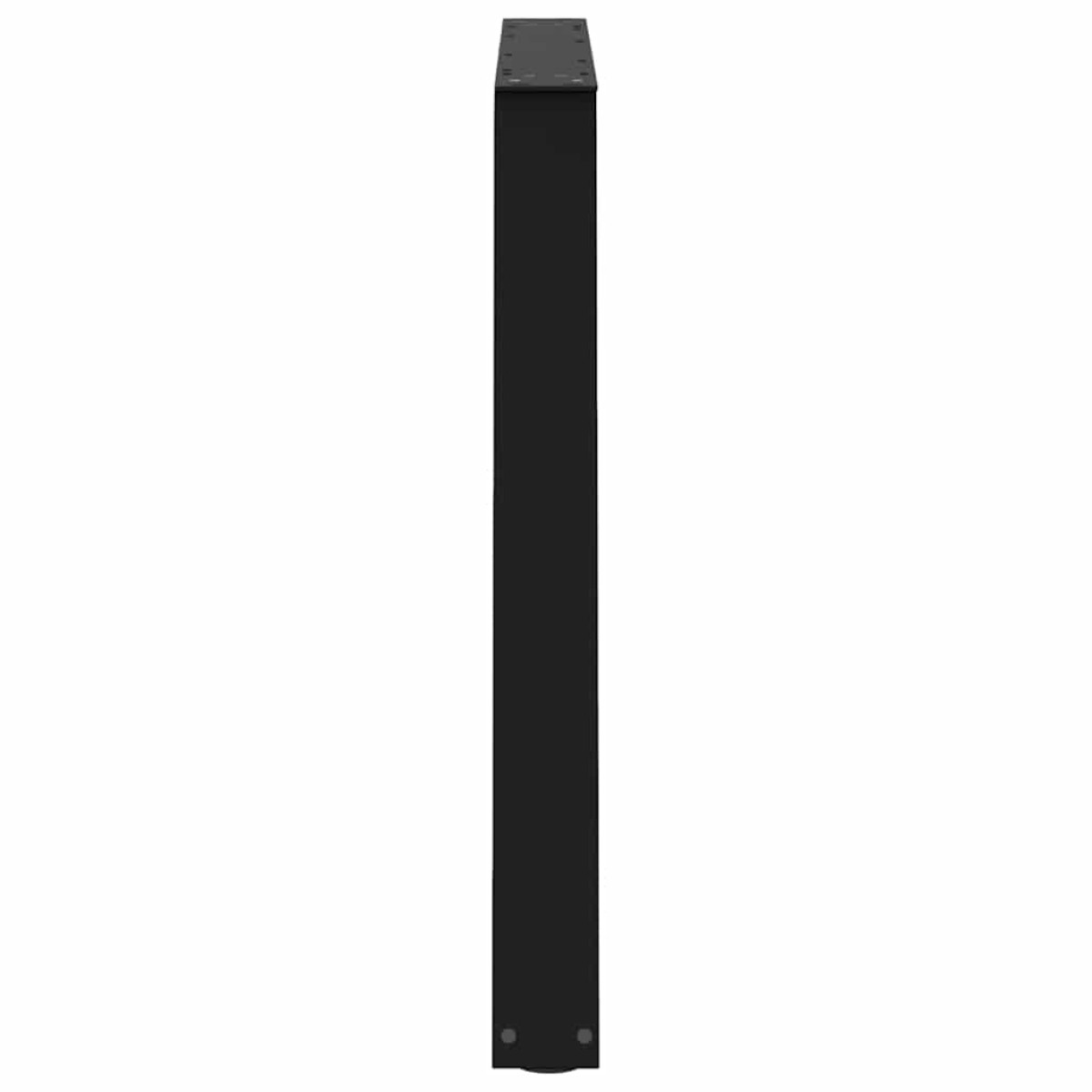 vidaXL Πόδια Τραπεζαρίας Σχήματος V 2 τεμ. Μαύρο 90x(72-73,3) εκ. Ατσάλι