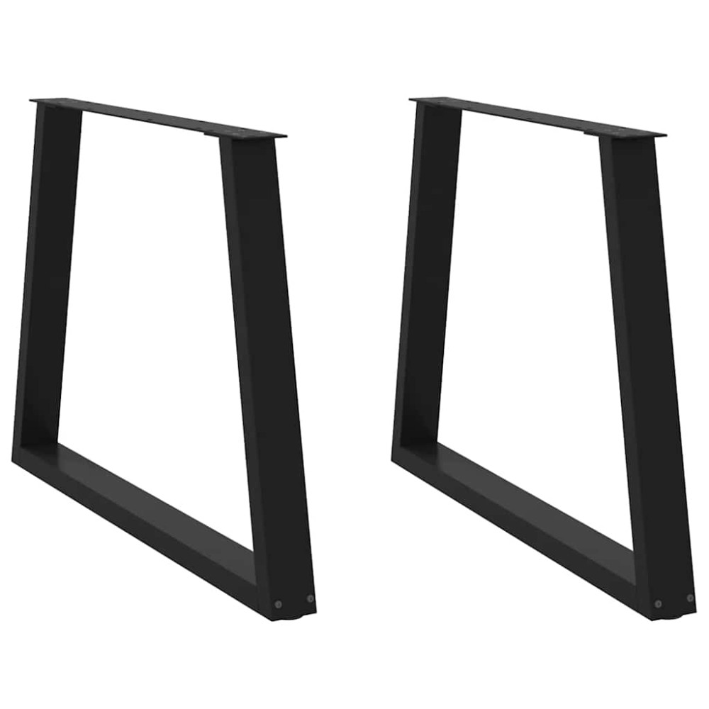 vidaXL Πόδια Τραπεζαρίας Σχήματος V 2 τεμ. Μαύρο 100x (72-73,3) εκ. Ατσάλι