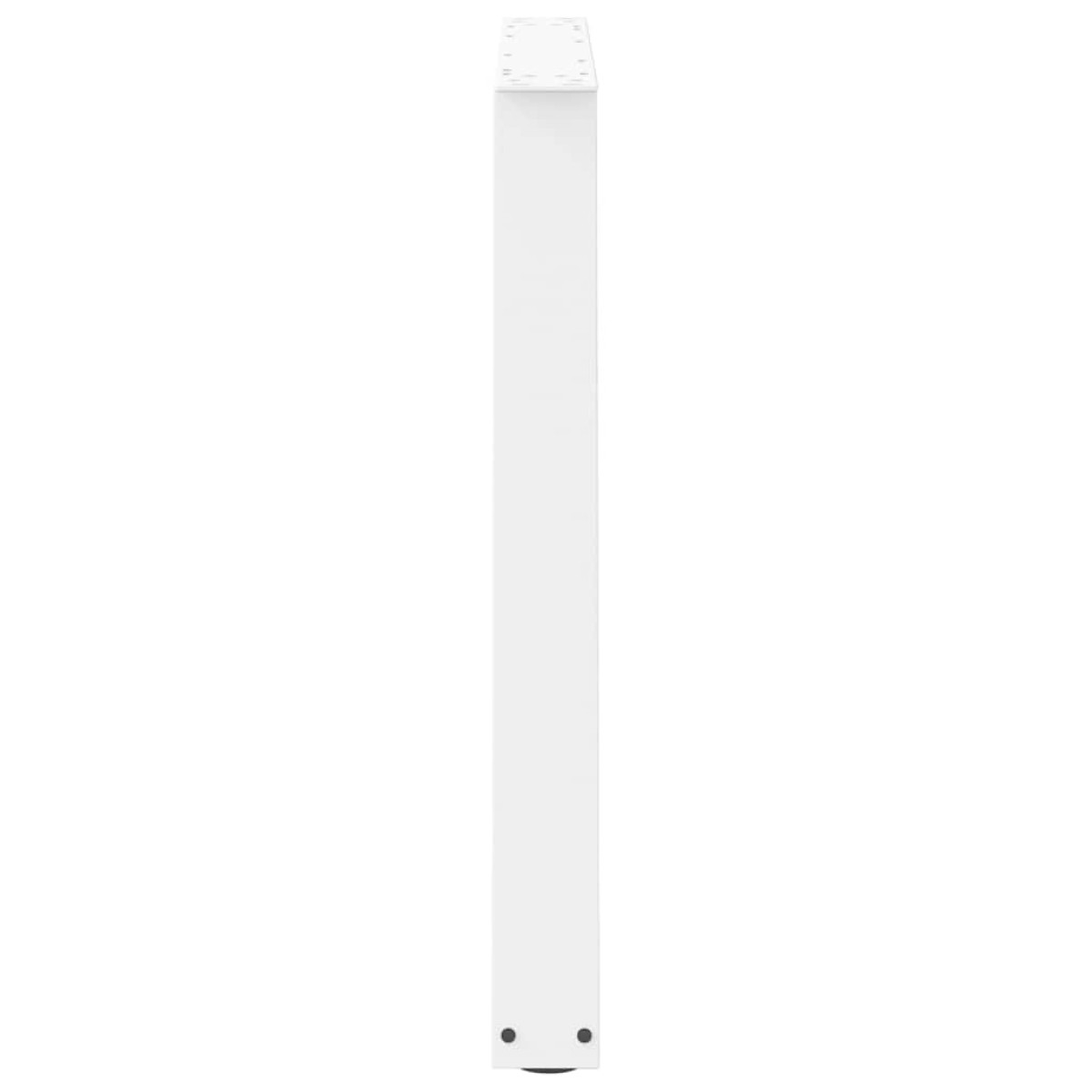 vidaXL Πόδια Τραπεζαρίας Σχήματος V 2 τεμ. Λευκά 100x (72-73,3) εκ. Ατσάλι