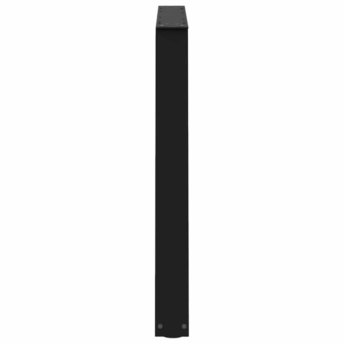 vidaXL Πόδια Τραπεζαρίας Σχήματος V 3 τεμ. Μαύρο 100x (72-73,3) εκ. Ατσάλι