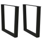 vidaXL Πόδια Τραπεζαρίας Σχήματος V 2 τεμ. Μαύρο 90x(72-73,3) εκ. Ατσάλι
