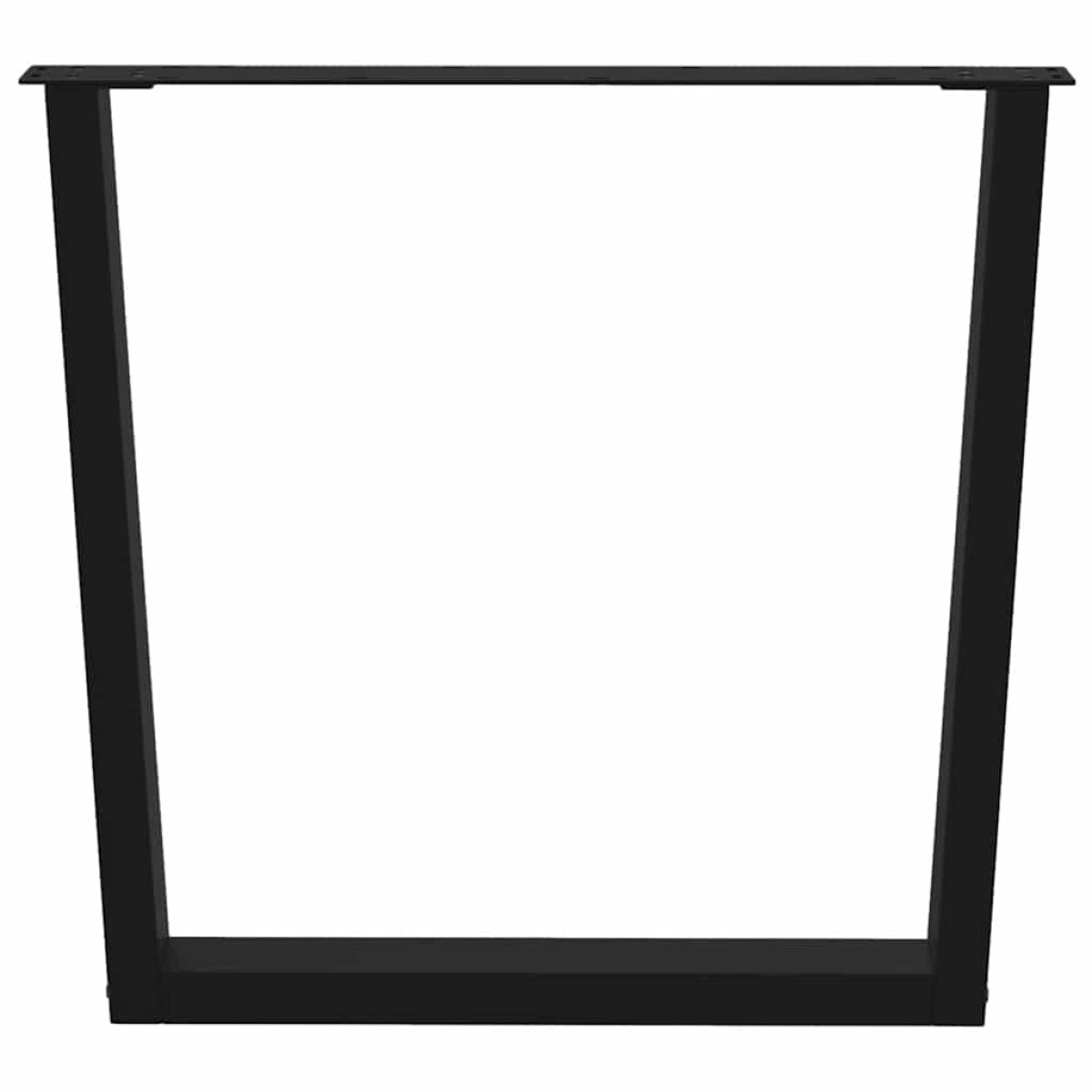 vidaXL Πόδια Τραπεζαρίας Σχήματος V 3 τεμ. Μαύρο 80x(72-73,3) εκ. Ατσάλι